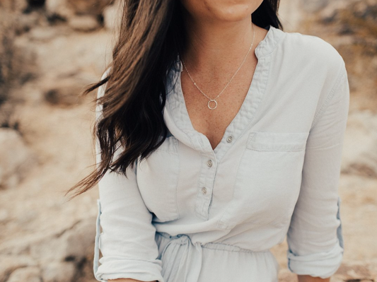 Surrounded | Christian Necklace | Minimal Jewelry | Psalm