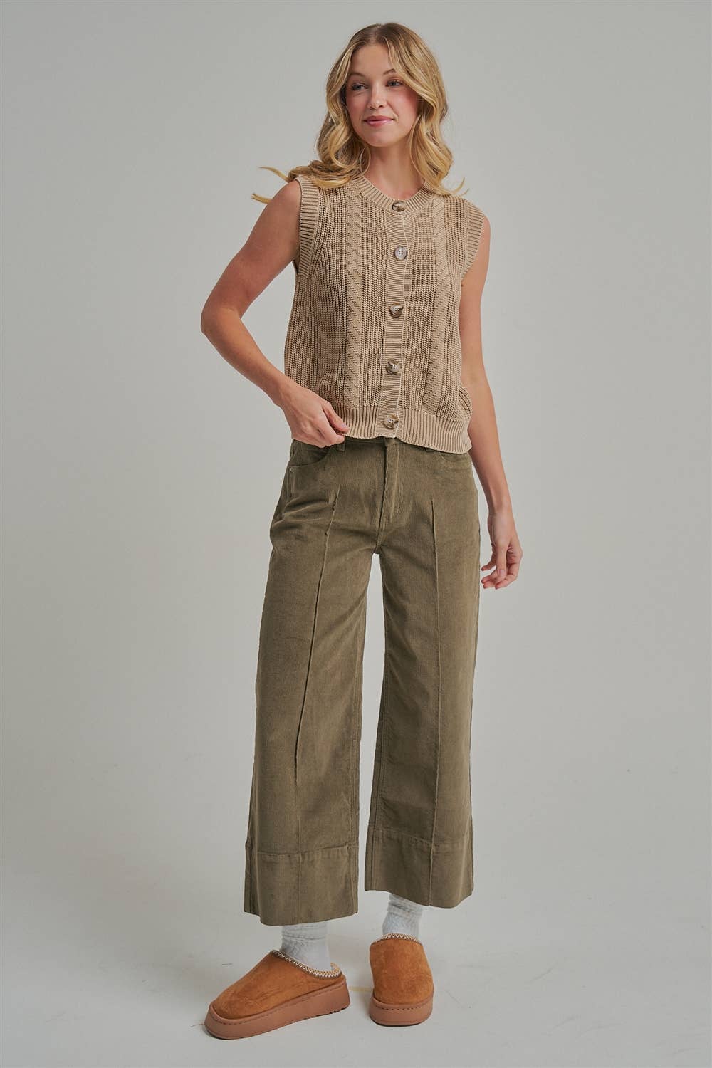 Alisha Corduory Front Seam Pant