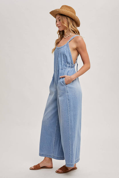 Macie Denim Overall Jumpsuit