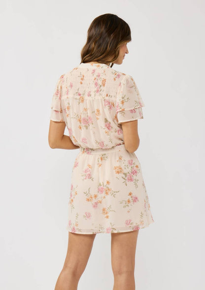 Michele Flutter Sleeve Mini Dress