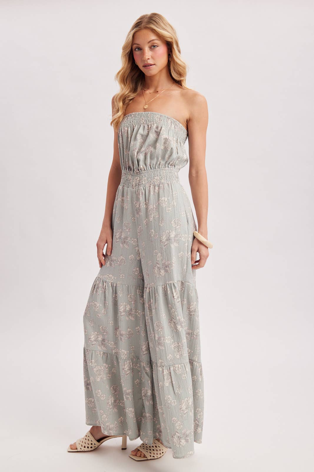 Jillian Smocked Jumpsuit