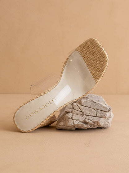 Francee Raffia Heel