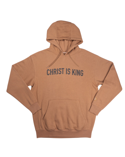 Saddle Brown Christ Is King Hoodie