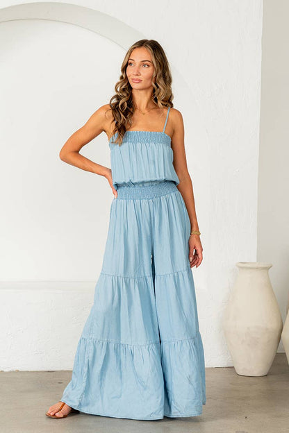 Tenley Tiered Wide Leg Jumpsuit