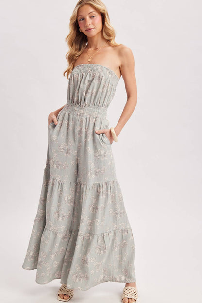 Jillian Smocked Jumpsuit