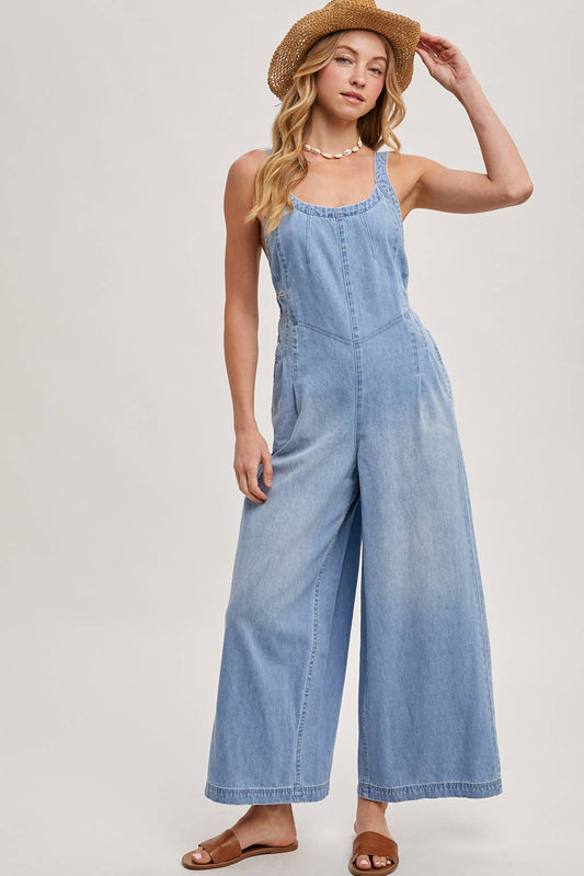 Macie Denim Overall Jumpsuit