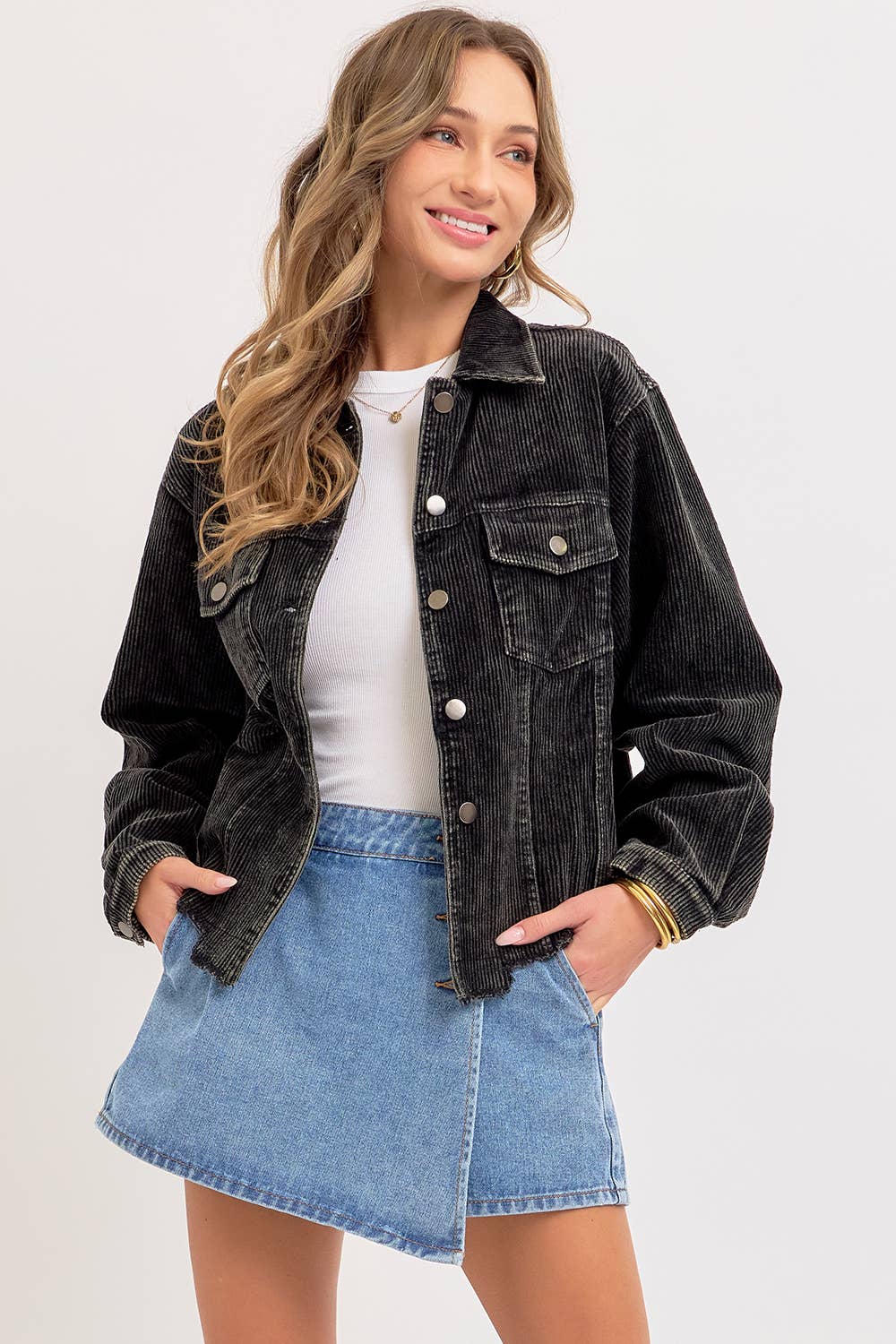 Cassie Denim Skort