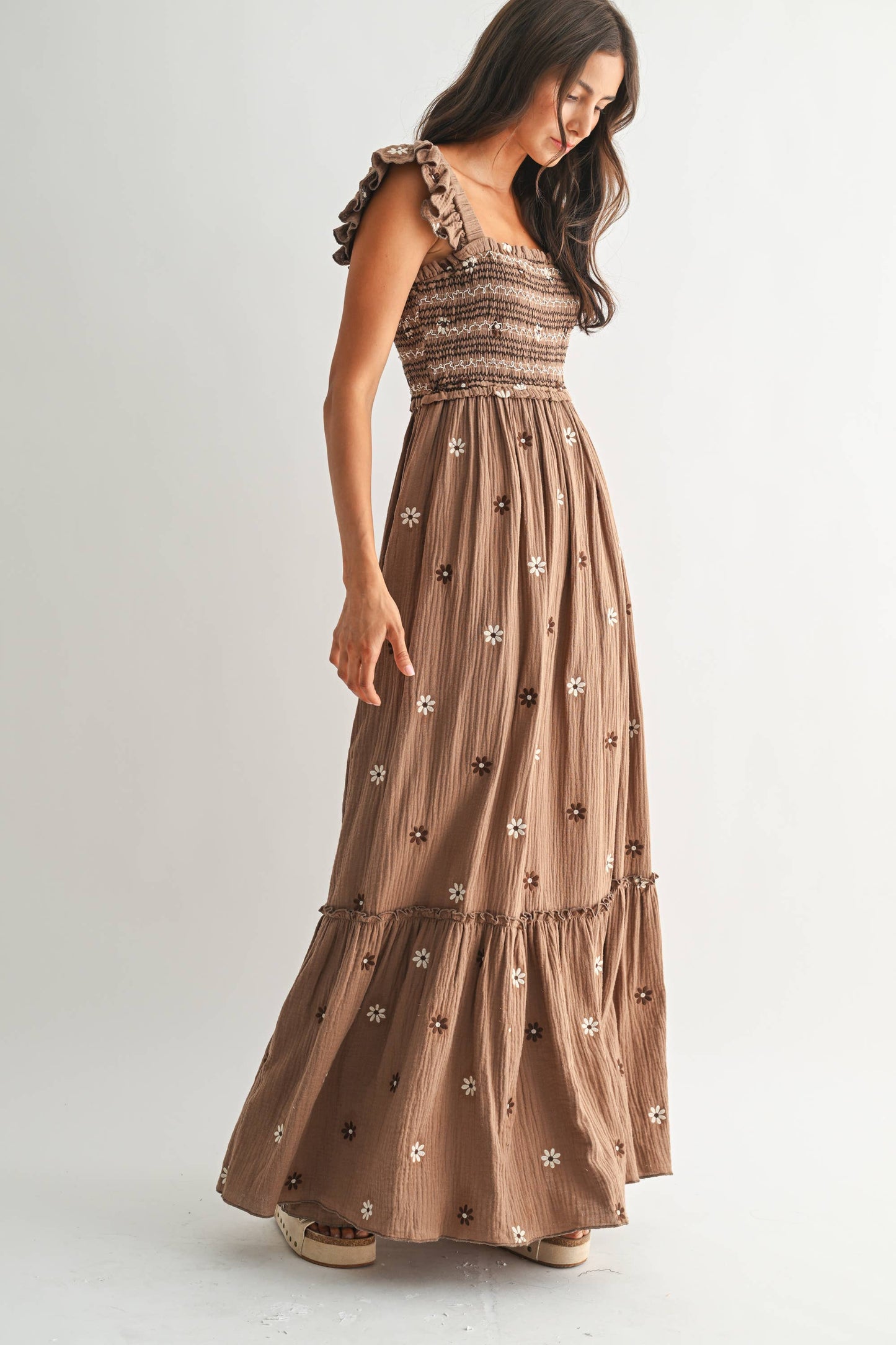 Natalie Floral Embroidered Dress