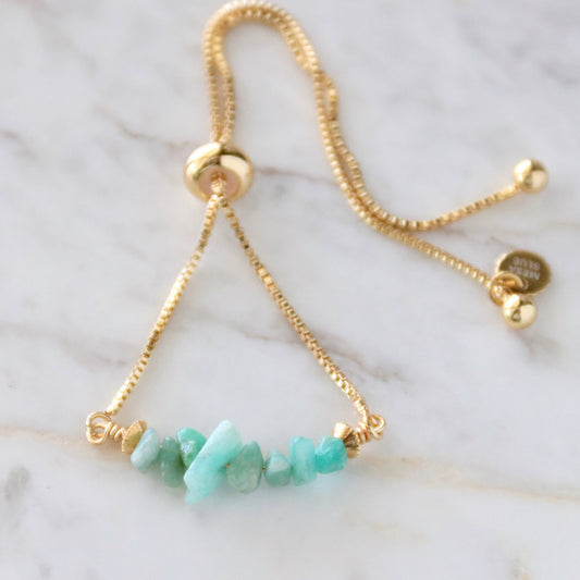 Stone Chip Adjustable Bracelet