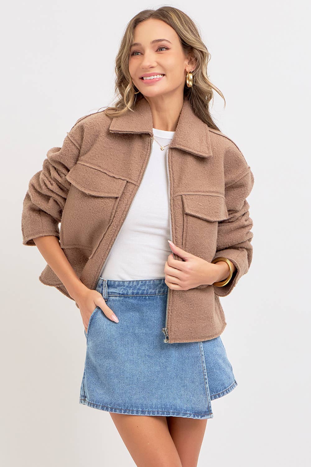 Cassie Denim Skort