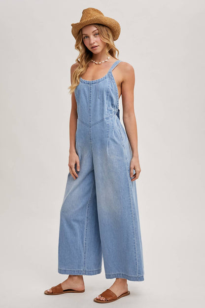 Macie Denim Overall Jumpsuit