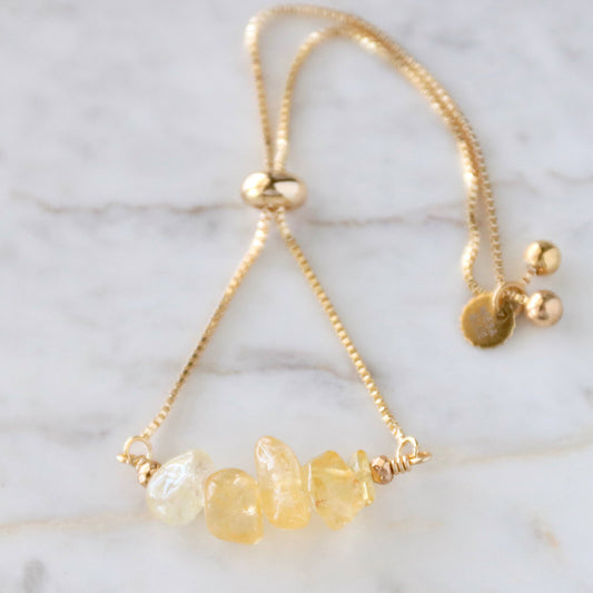 Stone Chip Adjustable Bracelet