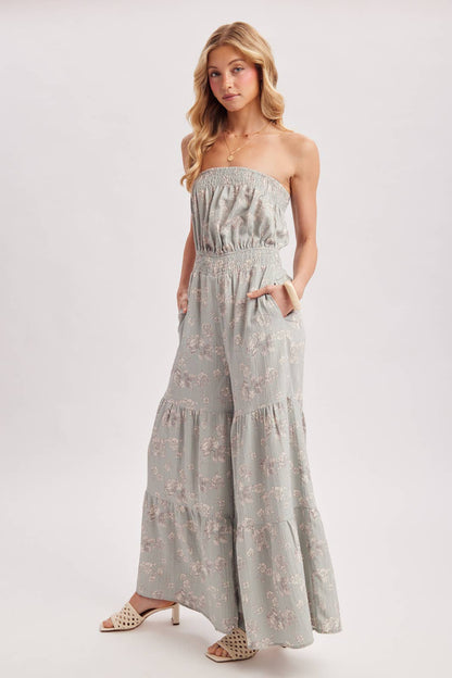 Jillian Smocked Jumpsuit