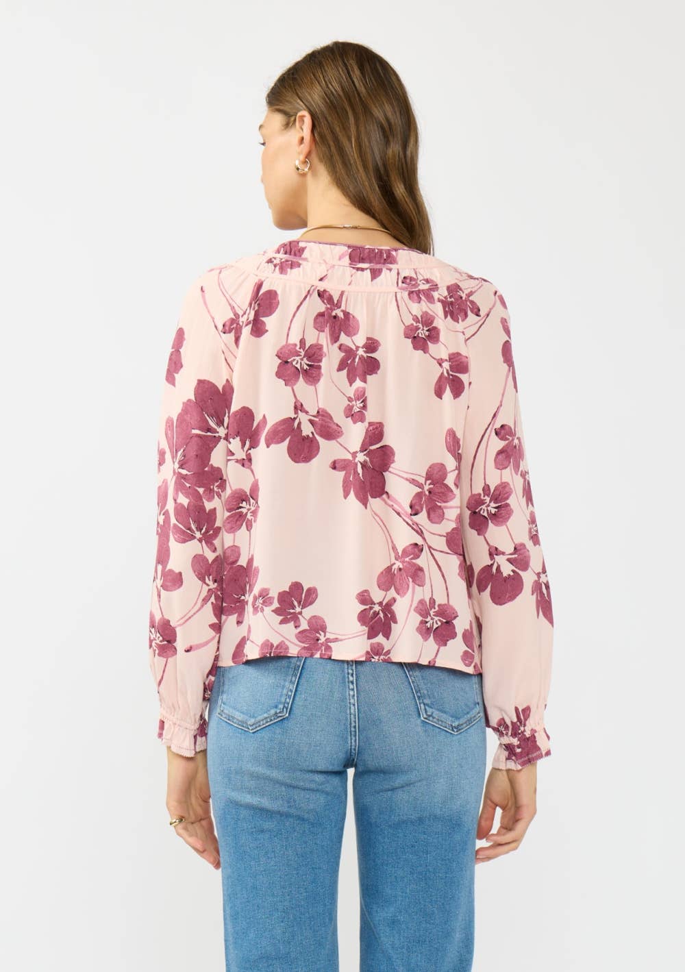 In Between Floral Blouse