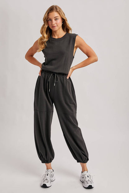 Jannie Jumpsuit ( Black or Ash )