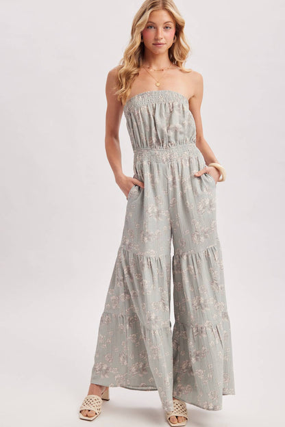 Jillian Smocked Jumpsuit
