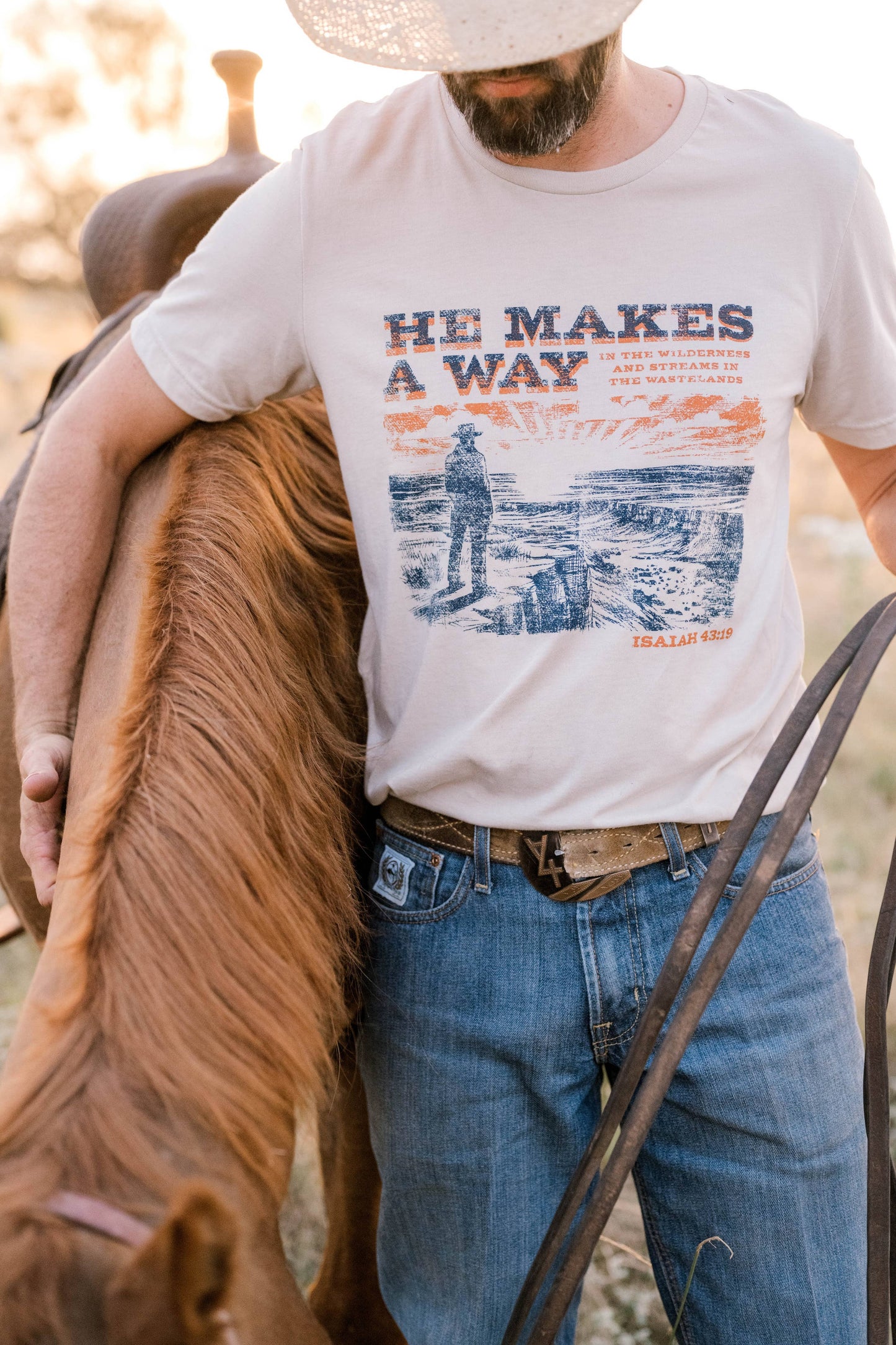 He Makes A Way Tee - Mens | Christian Tee