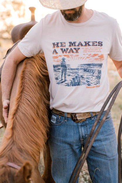 He Makes A Way Tee - Mens | Christian Tee