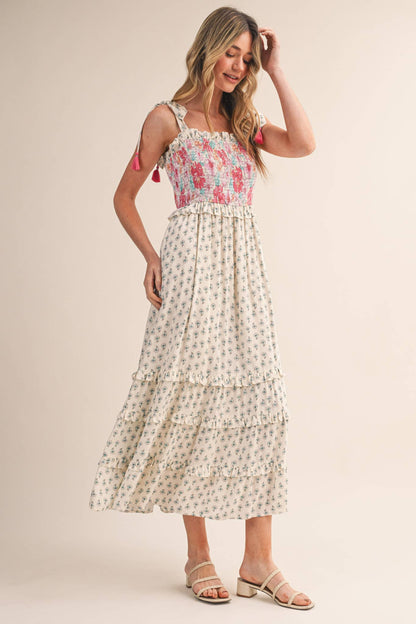 Freya Floral Midi Dress