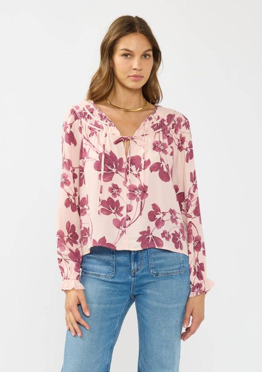 In Between Floral Blouse