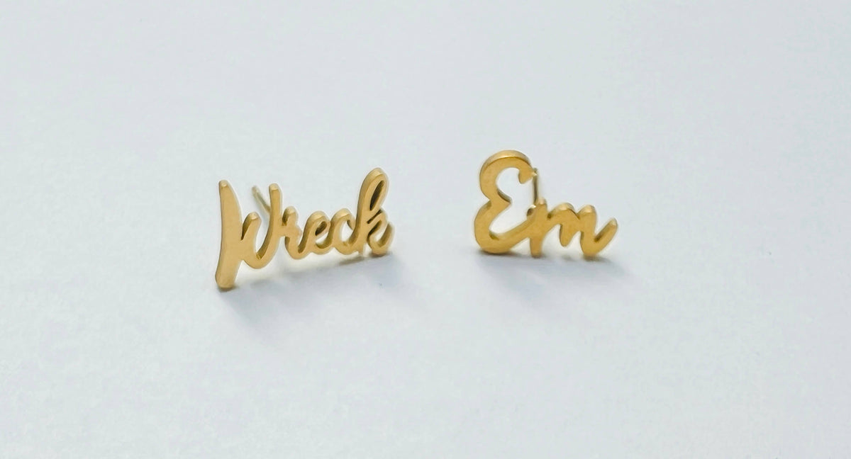 Wreck Em Texas Tech Earrings