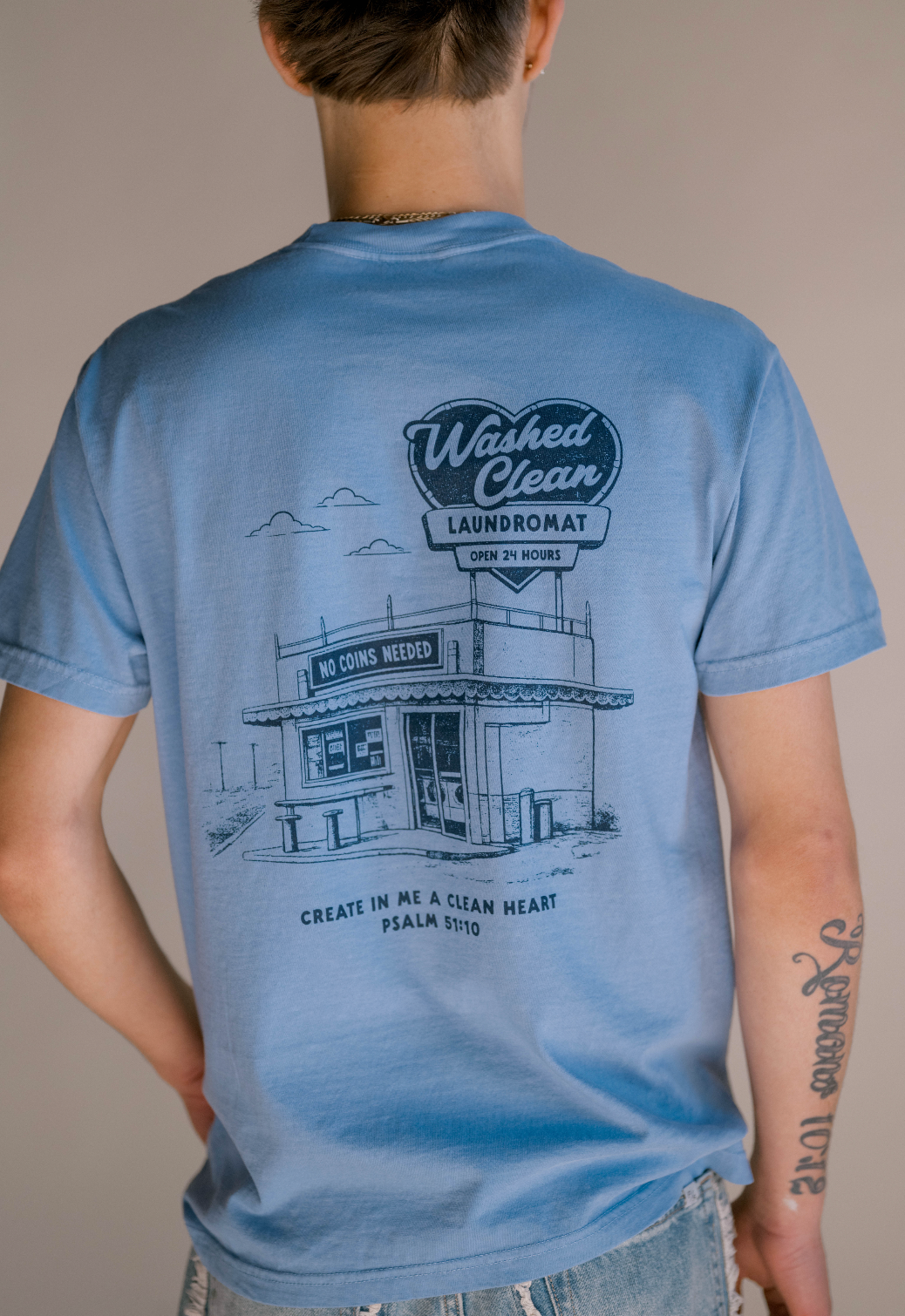 Washed Clean Tee Men's | Christian Tee 