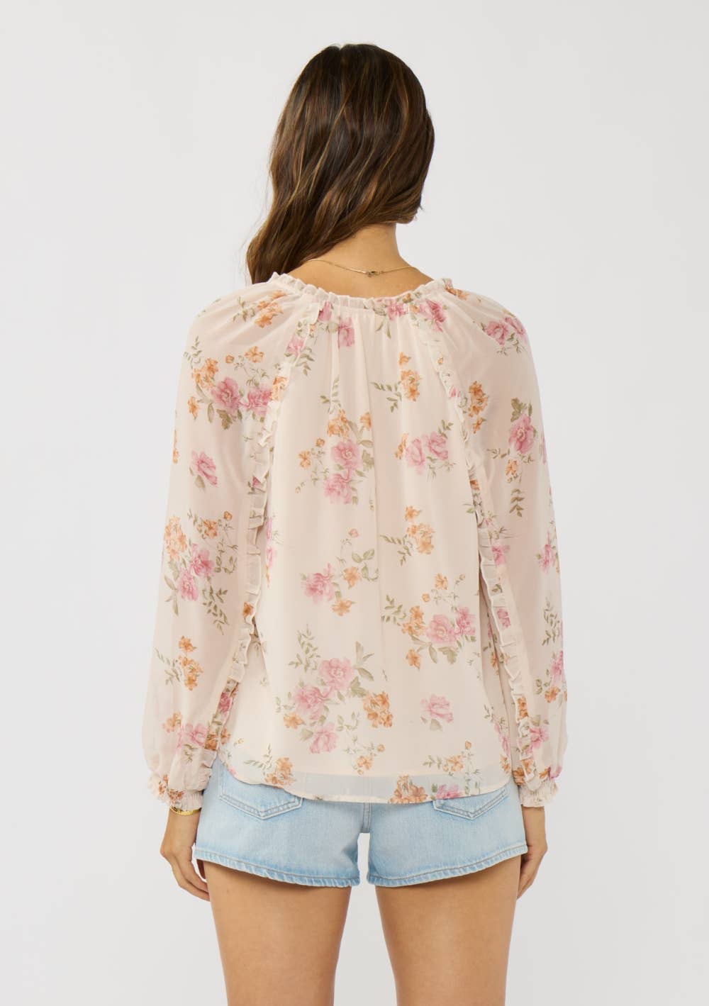 Love stitch Button Blouse