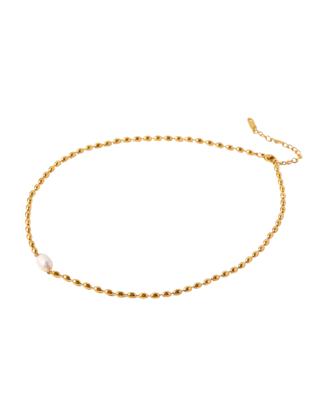 Joey Necklace : Hypoallergenic and Water Resistant (Pearl or Mint)