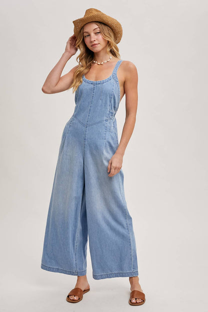 Macie Denim Overall Jumpsuit