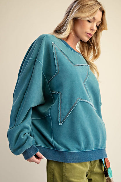 Feelin’ Free Star Top (Teal )