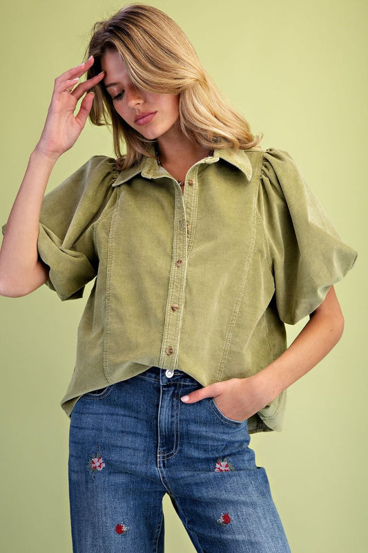Sweet Melody Corduroy Top