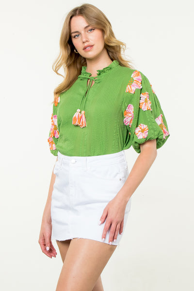 Green with Envy Top