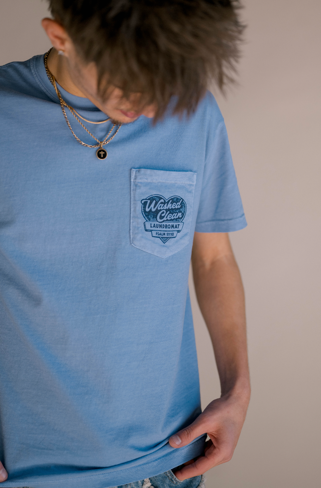 Washed Clean Tee Men's | Christian Tee 