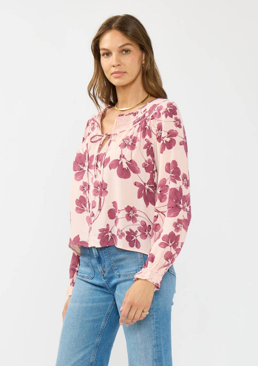 In Between Floral Blouse