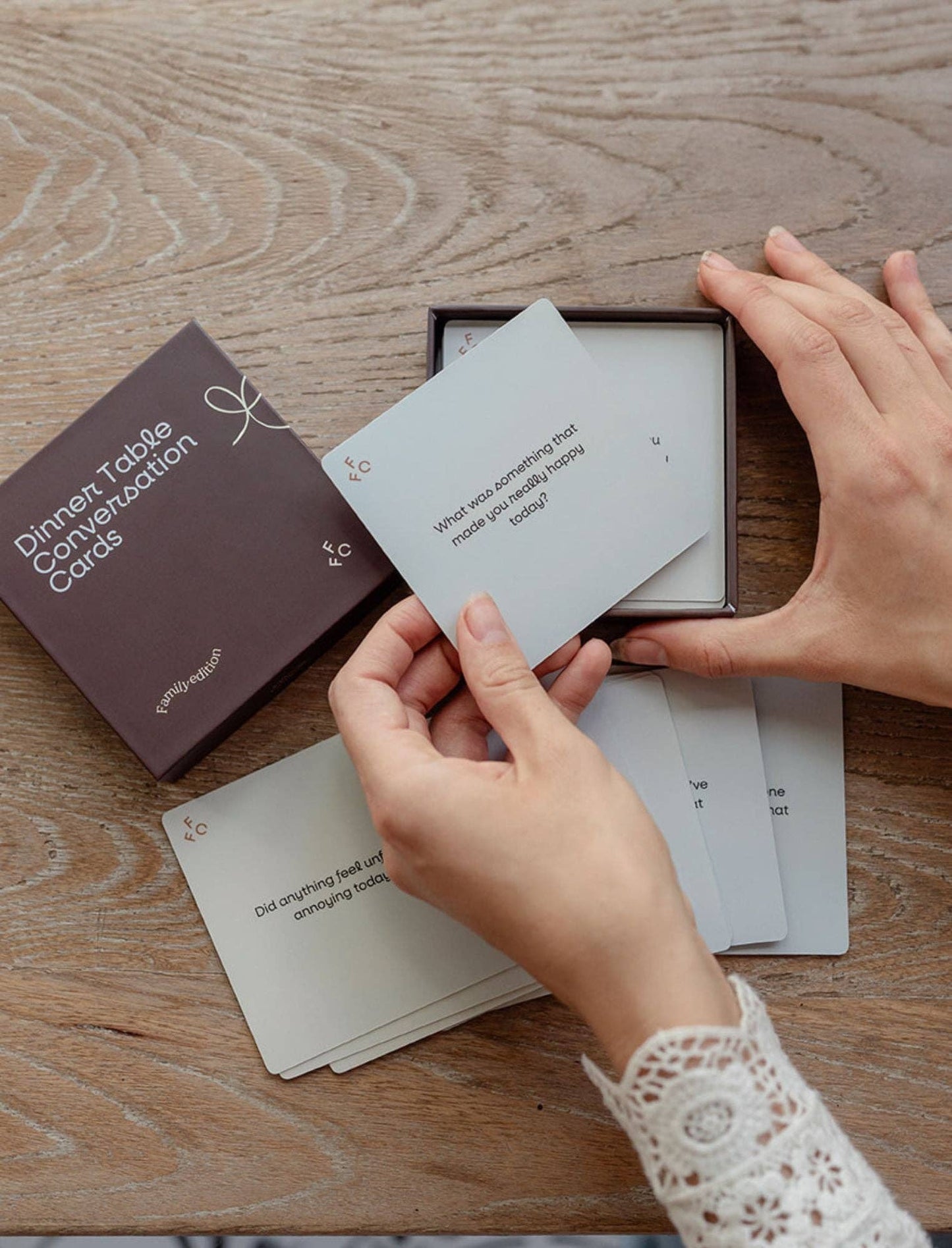 Dinner Table Conversation Cards -Family