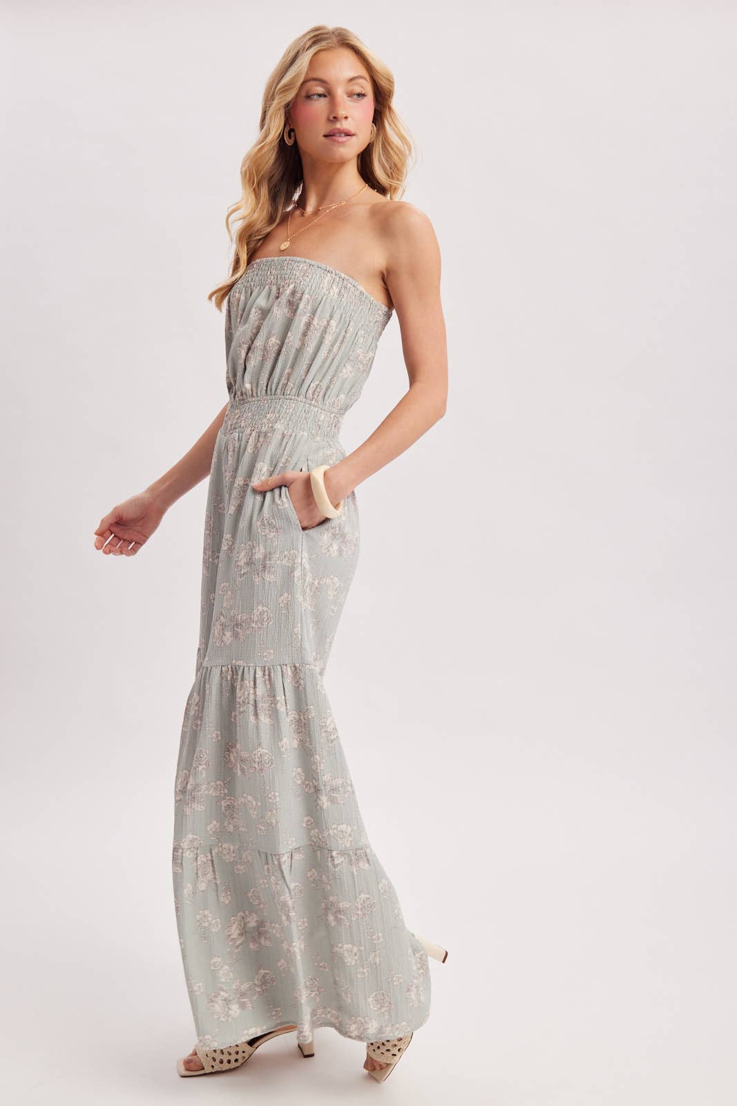 Jillian Smocked Jumpsuit