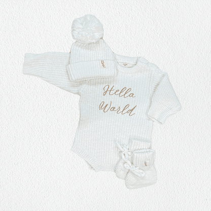 Hello World Coming Home Romper