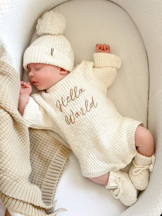Hello World Coming Home Romper