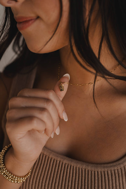 By Grace Mini Tag Necklace