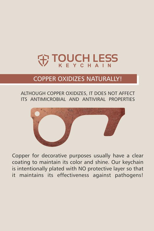 Touchless Copper Keychain