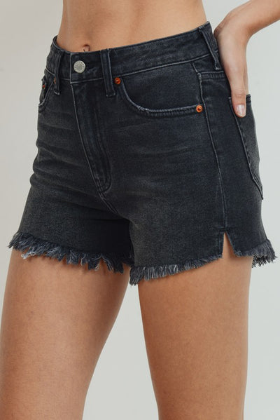 Roxanne Black Denim Shorts