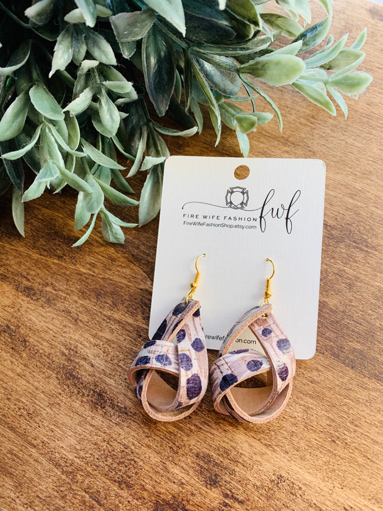 Leopard Knot Earrings | FireWife Fashion