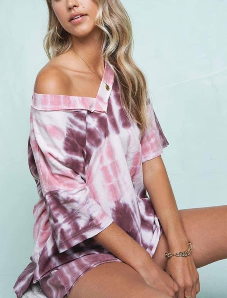 Let's Stay In Tie Dye Lounge Set