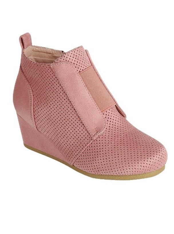 Skylar Tennis Shoe Wedge - Blush