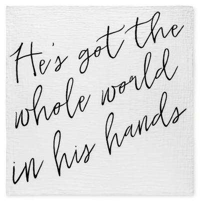 He's Got The Whole World Swaddle Blanket