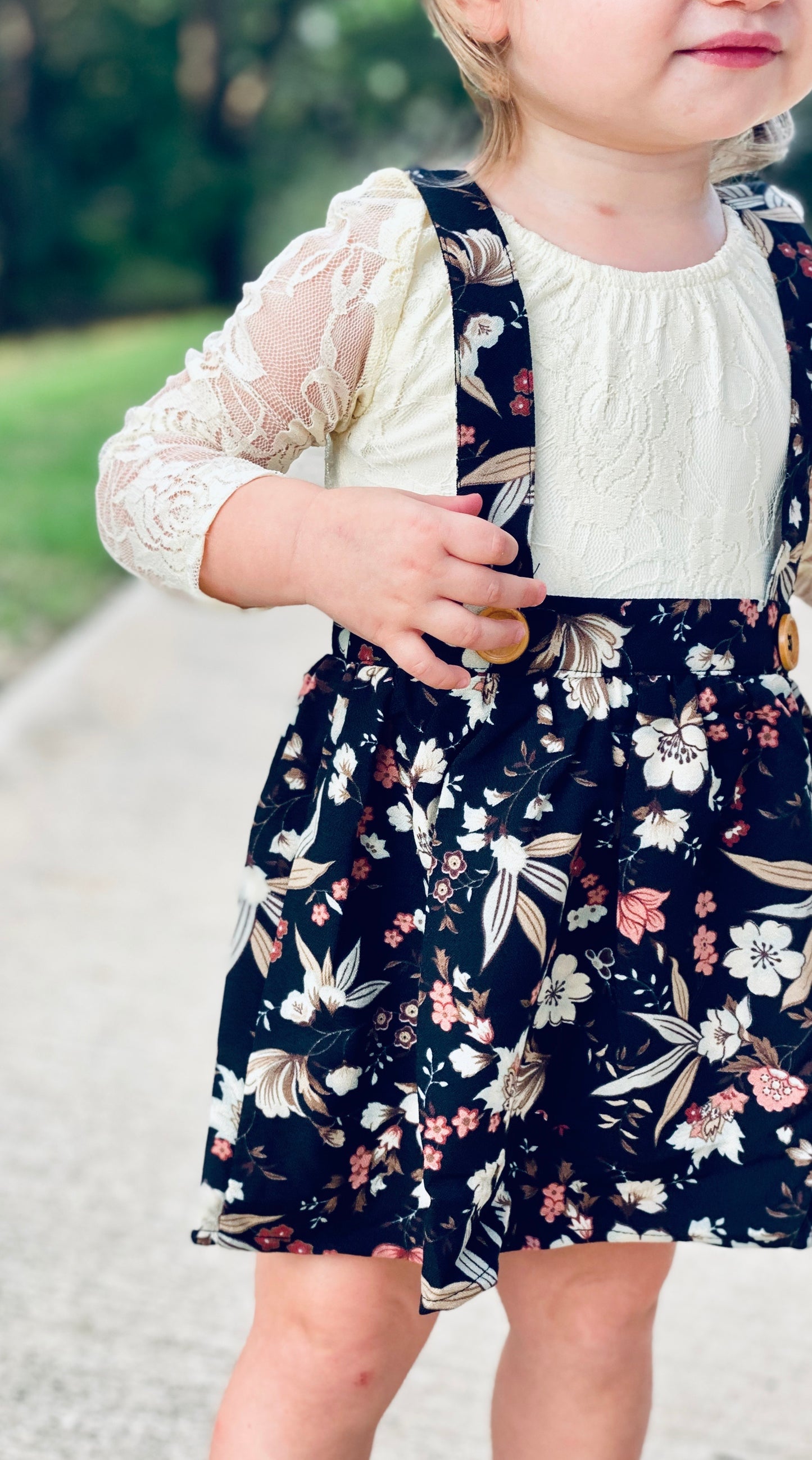 Daphne Pleated Suspender Skirt