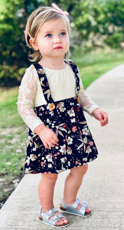 Daphne Pleated Suspender Skirt
