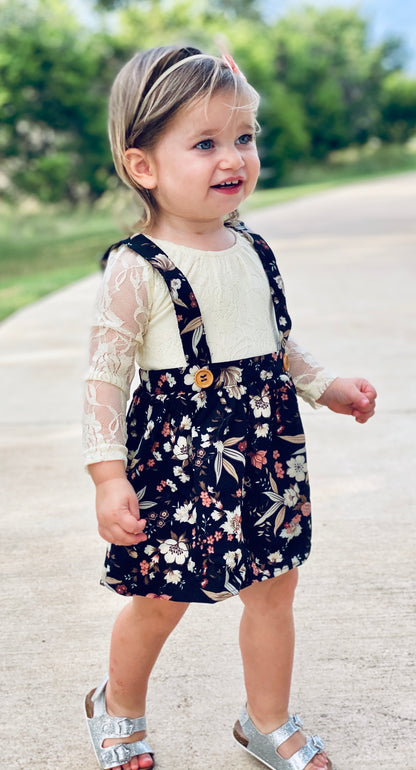 Daphne Pleated Suspender Skirt